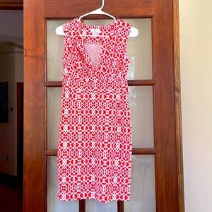 Orange and white Jude Connally Dress